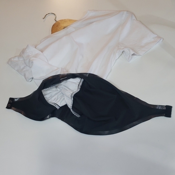 NWOT SMASH & TESS White Cotton T Shirt Boxy Bodysuit - Picture 7 of 7